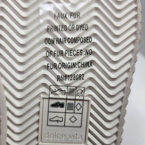 Dolce Vita Veola Checkered Plush Hightop Tan Sneakers, Women's 9.5 - Picture 6 of 7